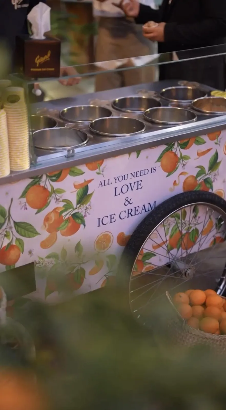 Gerard Ice Cream served at a catered event