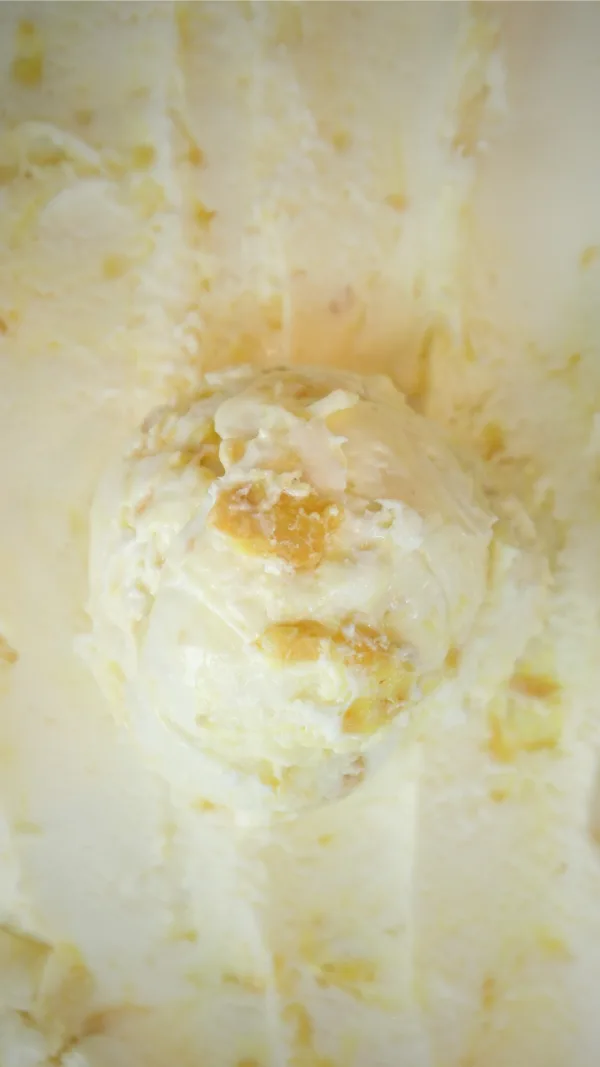 Scoop of Mascarpone e Limone ice cream
