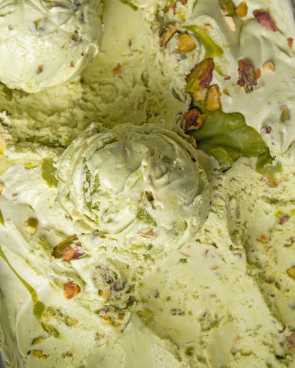 Scoop of Pistachio Crunch ice cream